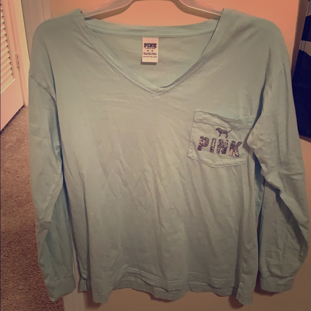 PINK Victoria secret long sleeve shirt!(: